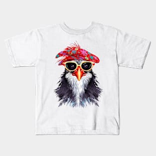 Chicken with Glasses #4 Kids T-Shirt